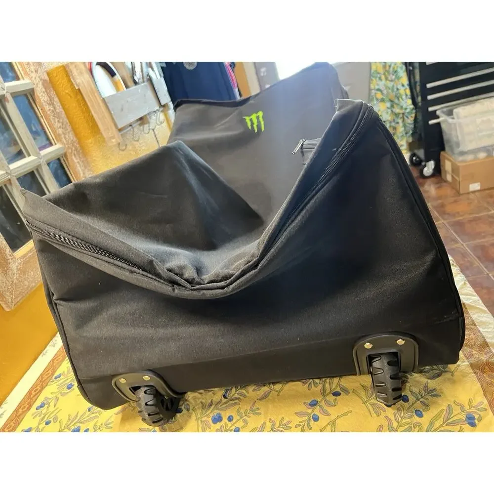 Monster Energy XXL Rolling Travel Gear Bag Wheeled Duffel Luggage 40” Promo Rare